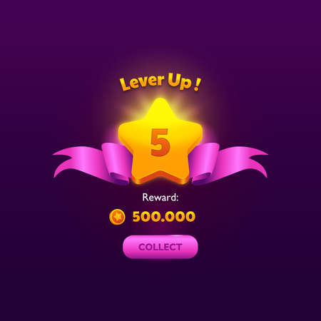 Star Lever Up in Gameのイラスト素材