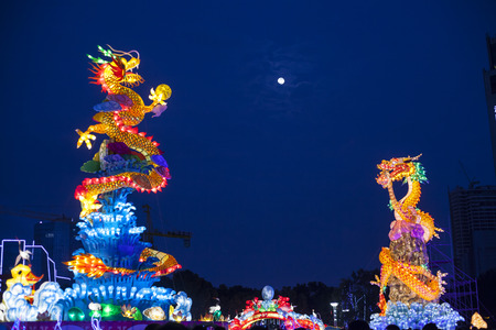 Lantern in the festivalのeditorial素材