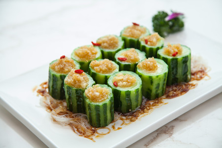 Cucumber saladの写真素材