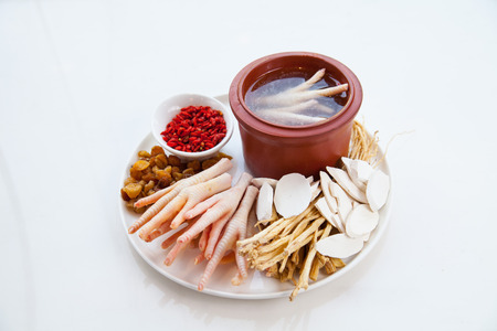 Chicken leg soupの写真素材