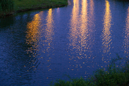 Reflection in the waterの写真素材