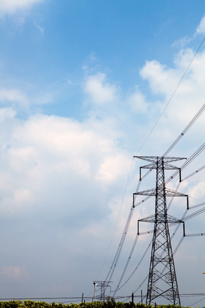 Electrical transmission towerの写真素材
