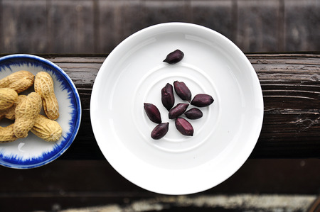 Still life of peanutsの写真素材