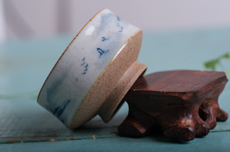 Closeup of a bowlの写真素材
