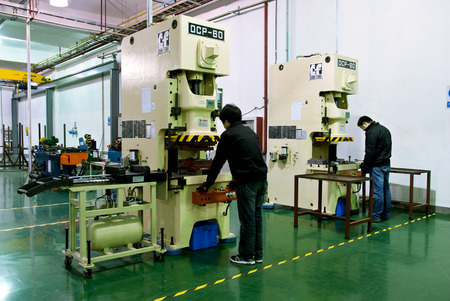 Machine tool processing workshopのeditorial素材