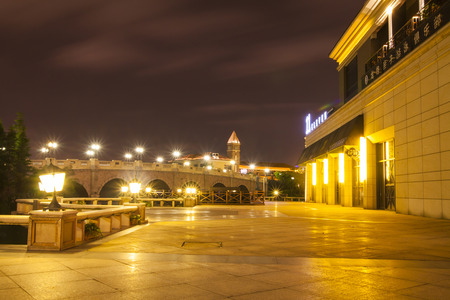 City view at nightのeditorial素材