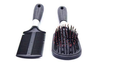 Black Hairbrush for Hairdressingの写真素材