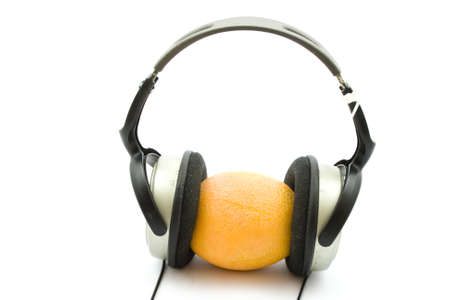 Headspeakers with Tangerine の写真素材