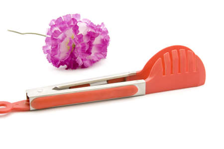 Decoration Flower with Salad Cutlery の写真素材