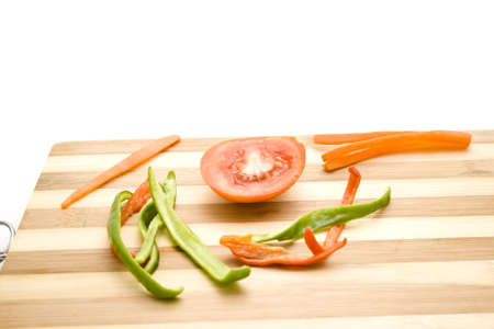 Tomato with Carrots and Capsicumの写真素材