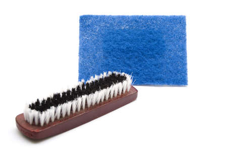 Brush with  Sponge Clothの写真素材