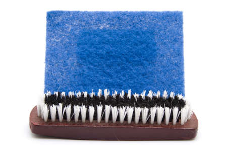 Brush with  Sponge Cloth の写真素材