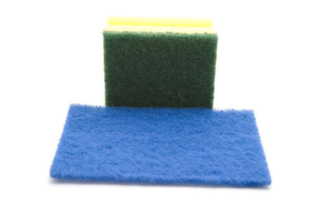 Kitchen Sponge with Sponge Cloth の写真素材