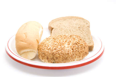 Fresh Bread with Bread Roll の写真素材