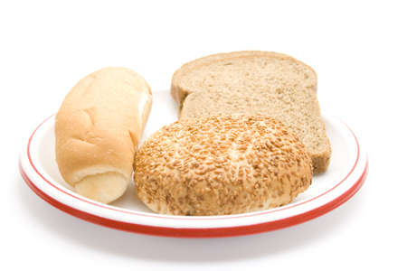 Fresh Bread with Bread Roll の写真素材