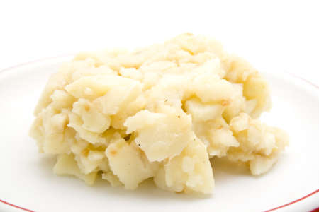 Potato Salad on plate の写真素材