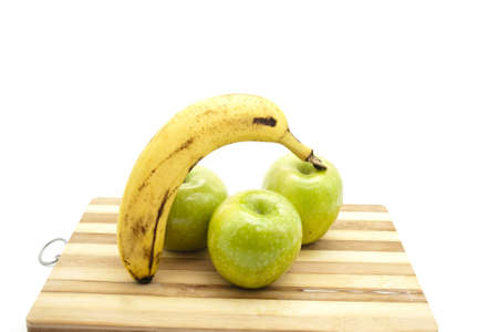 Banana with Green Apples の写真素材