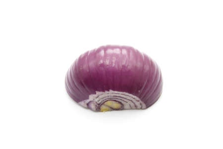 Red Onion on White Background の写真素材
