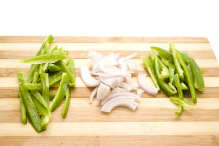 Sliced Bell Pepper and Onions の写真素材