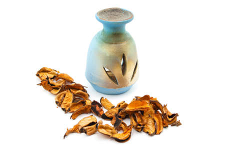 Lamp of Perfume with Potpourri の写真素材