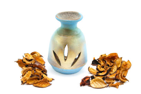 Lamp of Perfume with Potpourri の写真素材