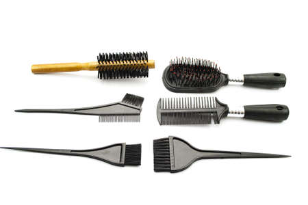 Different Hairbrush の写真素材