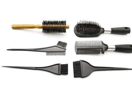 Different Hairbrush の写真素材