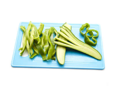Fresh Cucumber with Capsicum の写真素材