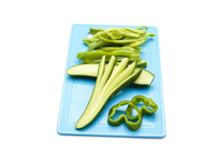 Fresh Cucumber with Capsicum の写真素材