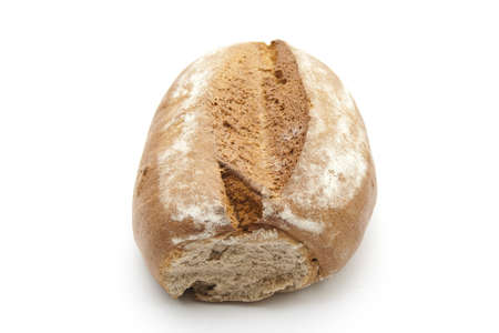 Fresh Baked Bread on white background の写真素材