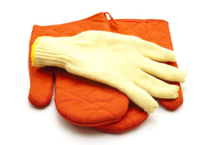 Red Potholder with heat glove