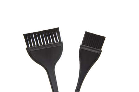 Different Black hair Coloring Brushの写真素材