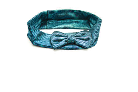 Blue Headband on white background の写真素材