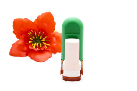 Nasal Spray with Asthma Inhalerの写真素材