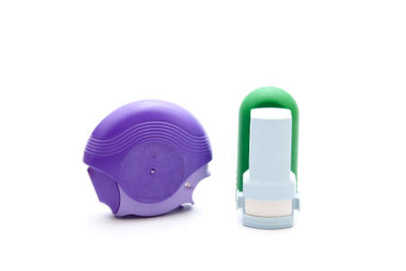 Different Asthma Inhalerの写真素材