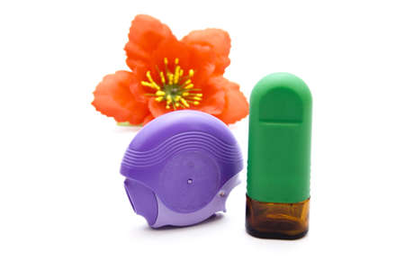 Nasal Spray with Asthma Inhalerの写真素材