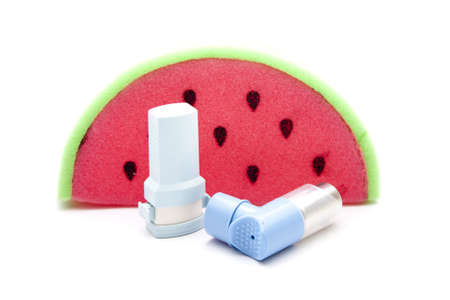 Different Asthma Inhaler の写真素材