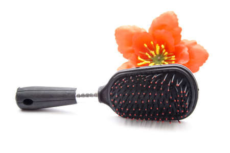 Plastic Hairbrush の写真素材