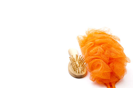 Net Sponge with  Massage brush の写真素材