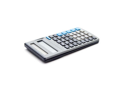 Pocket Calculator on white background の写真素材