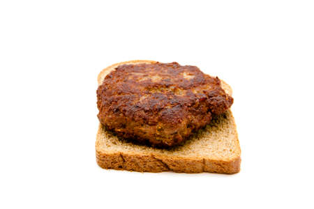 Fresh Toast Bread with Frikadeller の写真素材