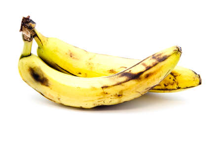 Fresh Yellow Banana on white backgroundの写真素材