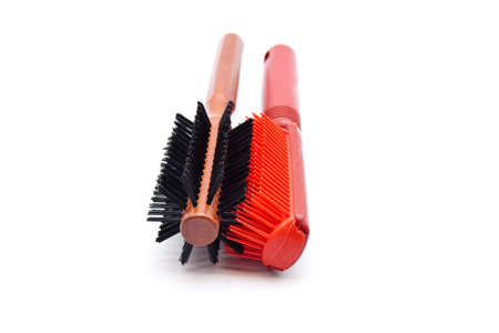 Different hairbrushの写真素材