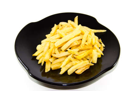 Fresh French Fries on Plate の写真素材