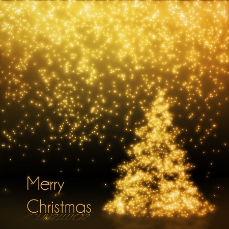 Glowing Christmas treeの写真素材