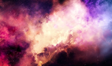 Colorful nebula in deep spaceの写真素材