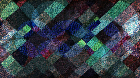 Colorful abstract geometric background. Computer generated illustration. 3D rendering.の写真素材