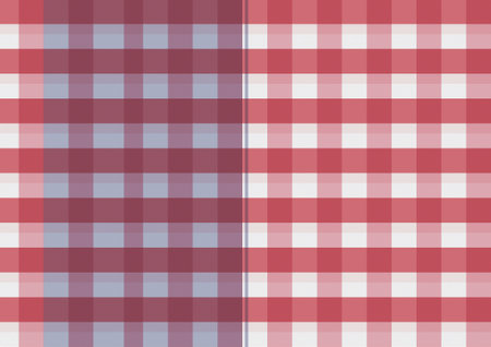 Vintage Loincloth, Red and White Gingham Pattern Repeat Background that is seamless and repeatsの写真素材