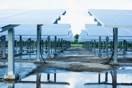 Solar panels, photovoltaics, alternative electricity sources - the concept of sustainable resources