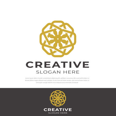 Elegant abstract tree leaf flower design  ,Symbol,icon universal creative premium templateのイラスト素材